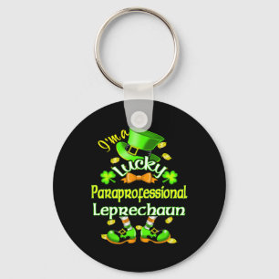 St. Patricks Paraprofessioneller Ich bin ein Glück Schlüsselanhänger