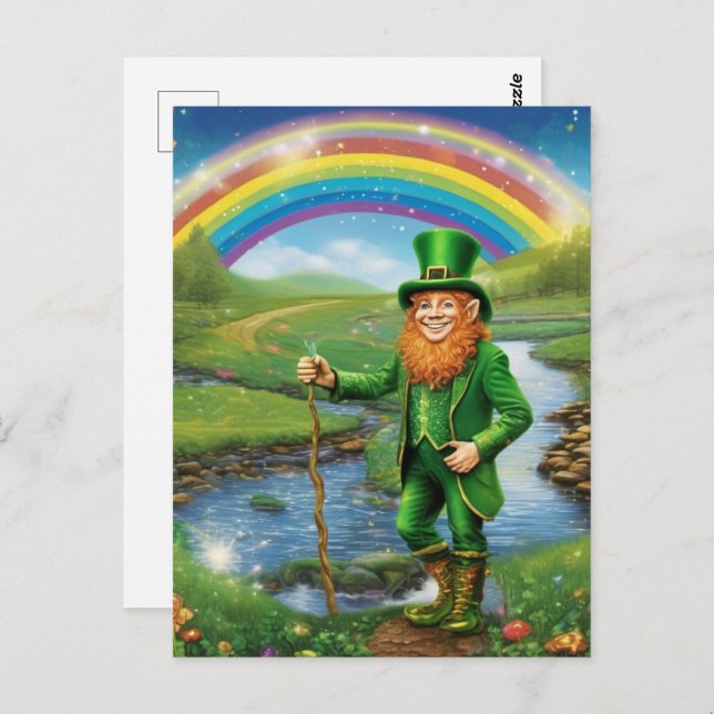 St. Patricks Postkarte (Vorne/Hinten)