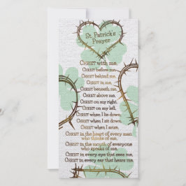 ST. PATRICK'S PRAYER Custom Religious Lesezeichen
