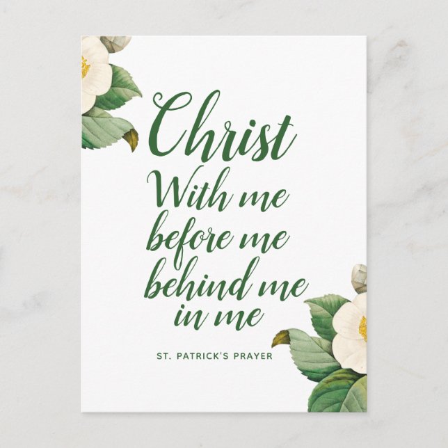 St. Patrick's Prayer Postkarte (Vorderseite)
