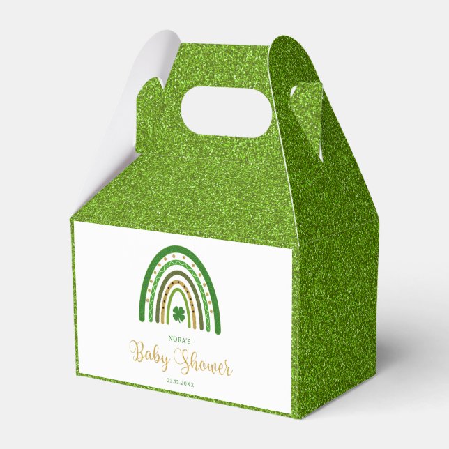 St. Patrick's Rainbow Irish Baby Shower Geschenkschachtel (Vorderseite)
