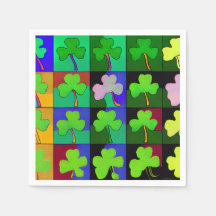 St. Patricks Servietten mit Shamrocks 2