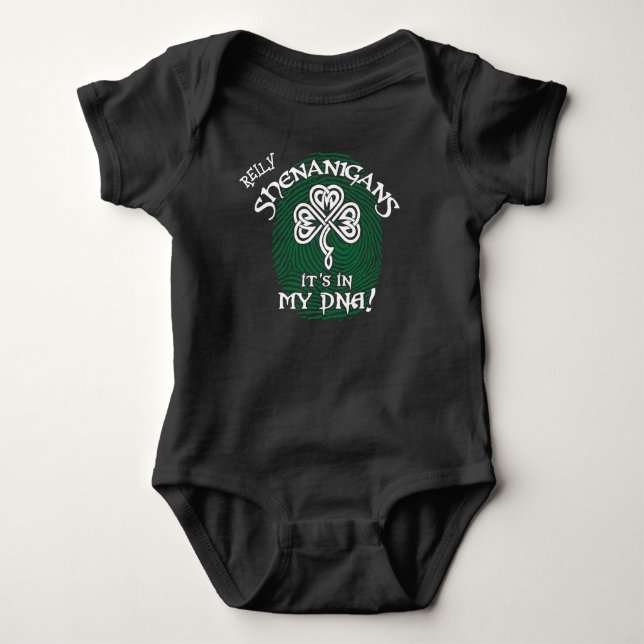 St Patricks Shenanigans ist es in meiner DNS schwa Baby Strampler (Vorderseite)