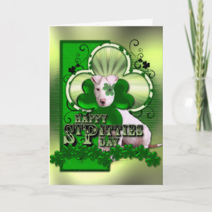 St Patricks - St Pitties Day - Pitbull - Petey Karte
