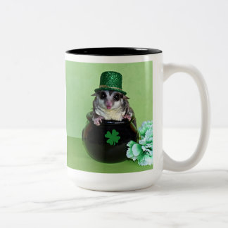 St. Patrick's Sugar Glider Zweifarbige Tasse