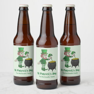 St. Patricks Tag Bierflaschenetikett