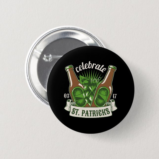 St. Patricks Tag Button (Vorne & Hinten)