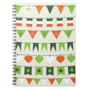 St. Patricks-Tag-Flagge Notizblock