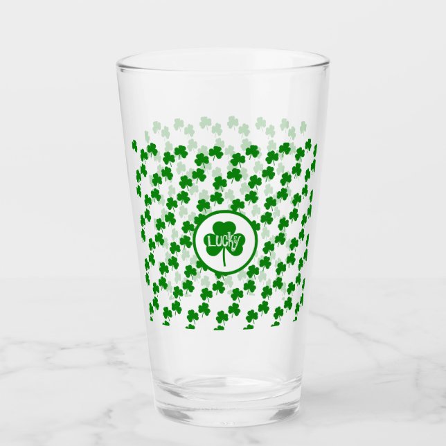 St. Patricks-Tag Glas (Vorderseite)