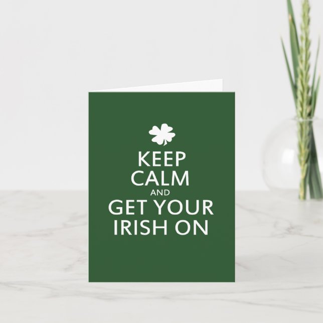 St. Patricks Tag Parody Karte (Vorderseite)