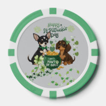 St. Patricks Tag "Pfote des Goldes" Poker Chip
