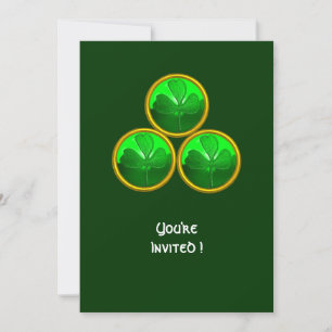 ST. PATRICKS TAG SHAMROCK-DREIFALTIGKEIT EINLADUNG