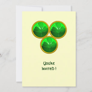 ST. PATRICKS TAG SHAMROCK-DREIFALTIGKEIT EINLADUNG