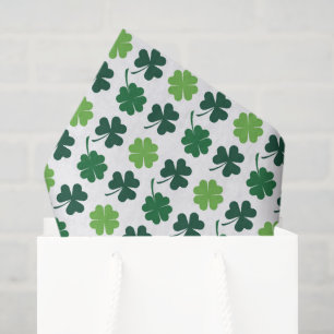 St. Patricks Tag Shamrocks Vierblattklee Seidenpapier