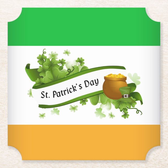 St. Patricks Tag Untersetzer (Vorderseite)