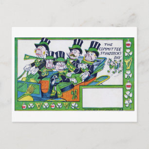 St. Patricks Tag, Vintage Postkarte
