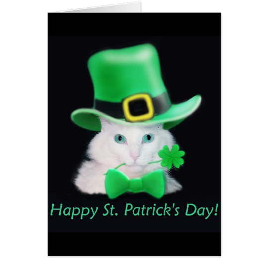 St.Patricks Tageskatzen-Karte Karte
