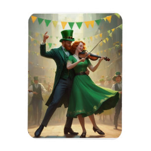 St. Patricks Tanz Magnet