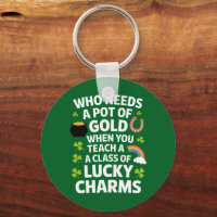St Patricks Teacher Lucky Charm Clover Irish
