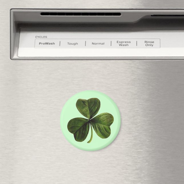 St. Patrick's Three Leaf Clover Magnet (In Situ (Geschirrspüler))
