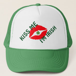 ST. Patricks Trucker Hat/Lips Truckerkappe