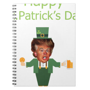 St. Patricks Trump Kobold Notizblock