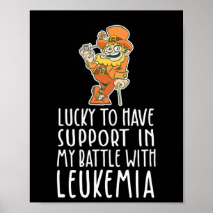 St Patricks Vierblättriges Kleeblatt Leprechaun Le Poster