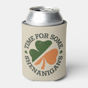 St. Patricks Zeit für einige Schabernack Kleeblatt Dosenkühler