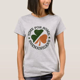 St. Patricks Zeit für einige Schabernack Kleeblatt T-Shirt