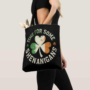 St. Patricks Zeit für einige Schabernack Kleeblatt Tasche