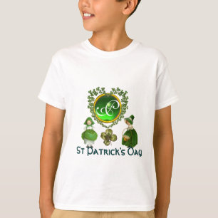 ST-PATRICKS ZELLTISCHES HERZMONOGRAMM T-Shirt