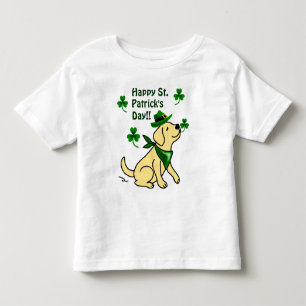 St- Patricktagesgelb Labrador Kleinkind T-shirt