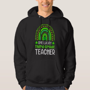 St Patricku2019s Day One 3. Klasse Lehrer Leopard Hoodie