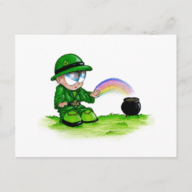St. Patrics Day Postkarte (Vorderseite)