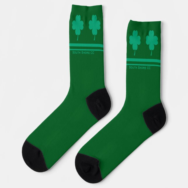 St. Pat's Day Golf Clover Crew Socken (Linkes Detail)