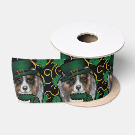 St. Patty Australian Shepherd Satinband