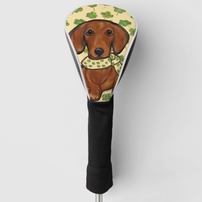 St.Patty-Dackel Golf Headcover (Vorderseite)