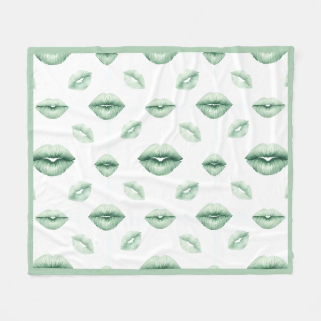 St Patty Kisses Fleecedecke (Vorderseite (Horizontal))