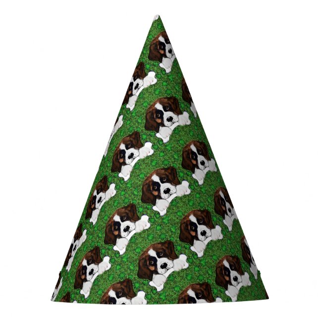 St Patty Saint Bernard Partyhütchen (Vorderseite)