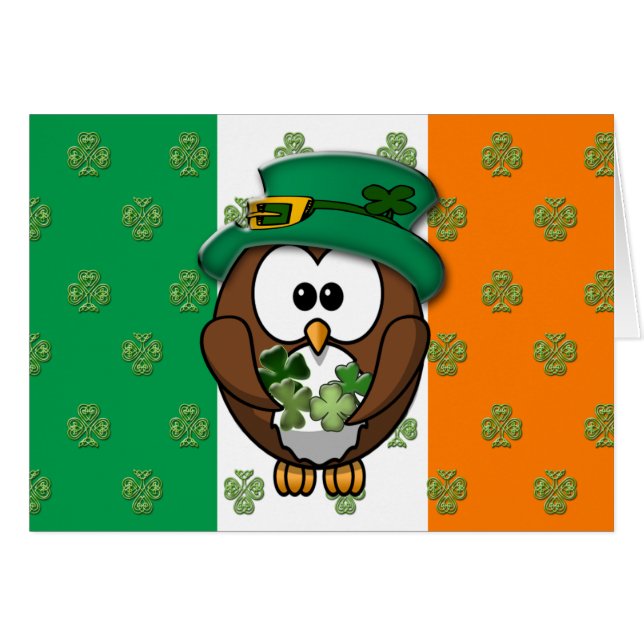 St. Patty's Day Eule (Vorderseite (Horizontal))