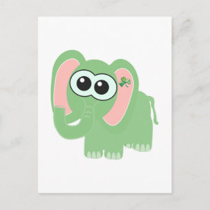 St. Pattys Day Goofkins Elefant Postkarte