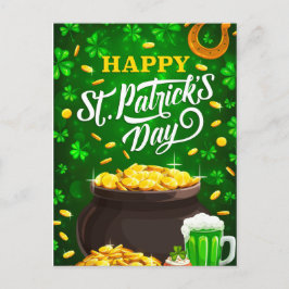 St. Patty's Day Postkarte