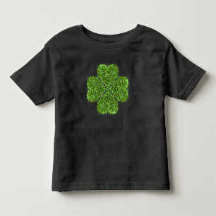 St. Patty's Kleeblatts grünes funkelndes Klee Kleinkind T-shirt