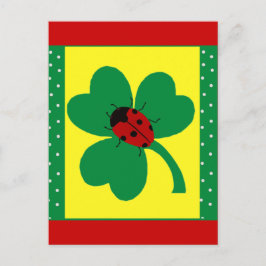 St. Patty's Ladybugs Postkarte