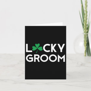 St Pattys Patricks Day Groom Bachelor Long Sleeve Karte