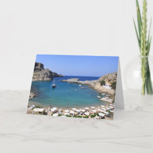 St Paul Bucht, Lindos Karte