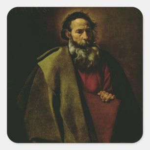 St Paul, c.1619 Quadratischer Aufkleber
