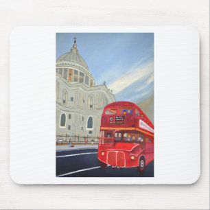 St. Paul Cathedral und London Bus Mousepad