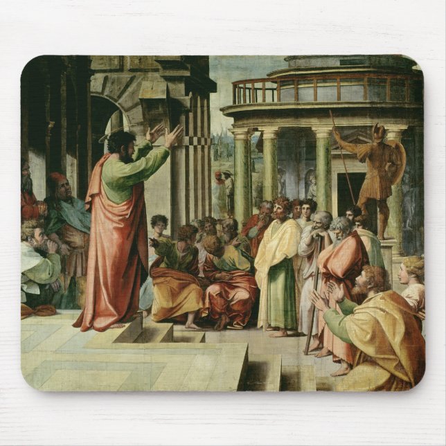 St Paul, das in Athen predigt (Cartoon für das Mousepad (Vorne)