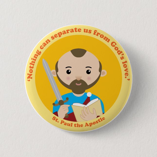 St Paul der Apostel Button (Vorderseite)